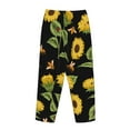 thumbnail image 5 of Haiem Bees and Sunflowers Women's Pajama Pants Ultra Lightweight Pjs Bottoms Sleepwear Bottom Pants With Pocket Drawstring-Medium, 5 of 7