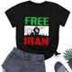 thumbnail image 5 of Tops de Cuello Alto para las Mujeres de la Carta de la Moda Impresa Blusas de Manga Corta, Camisas Casuales Suaves con Cuello Triple 弹性 Ajuste, Camiseta de Suéter de Uso Diario, 5 of 5