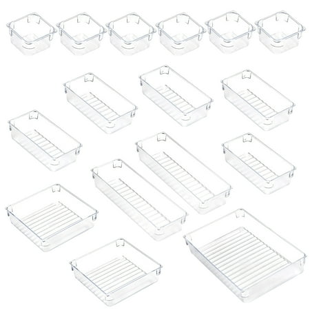 

1 Set Drawer Organizer Trays Bathroom Drawer Tray Plastic Storage Organizers