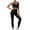 Black, variant on Women’s Yoga Outfits 2 piece Set Seamless Workout Tracksuits Sports Bra High Waist Legging Active Wear Athletic Clothing Set