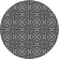 thumbnail image 1 of Ahgly Company Machine Washable Indoor Square Transitional Iridium Black Area Rugs, 3' Square, 1 of 7