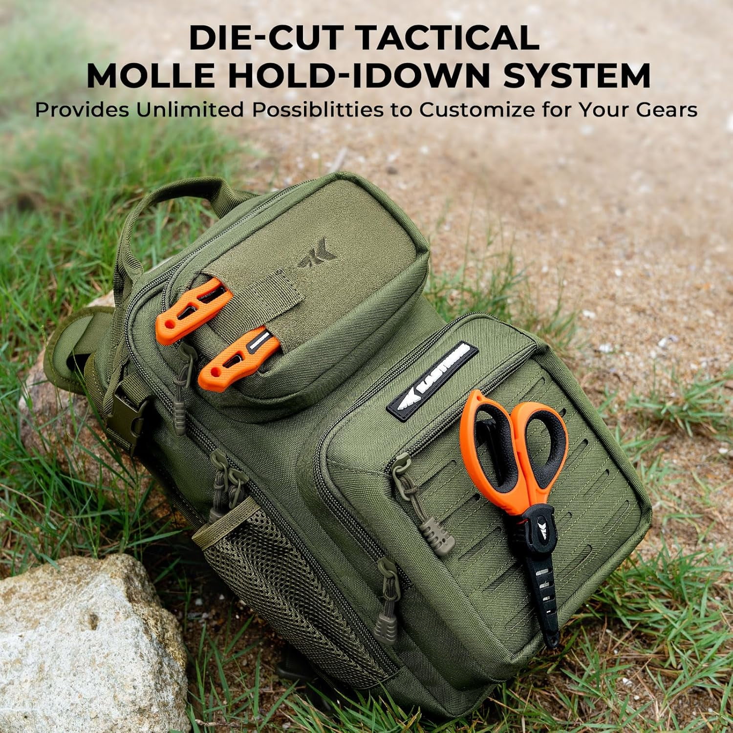 KastKing Tactical Sling Tackle Bag-Fishing Backpack Storge Fishing Gear and Equipment,Gift for Men- BlowBak