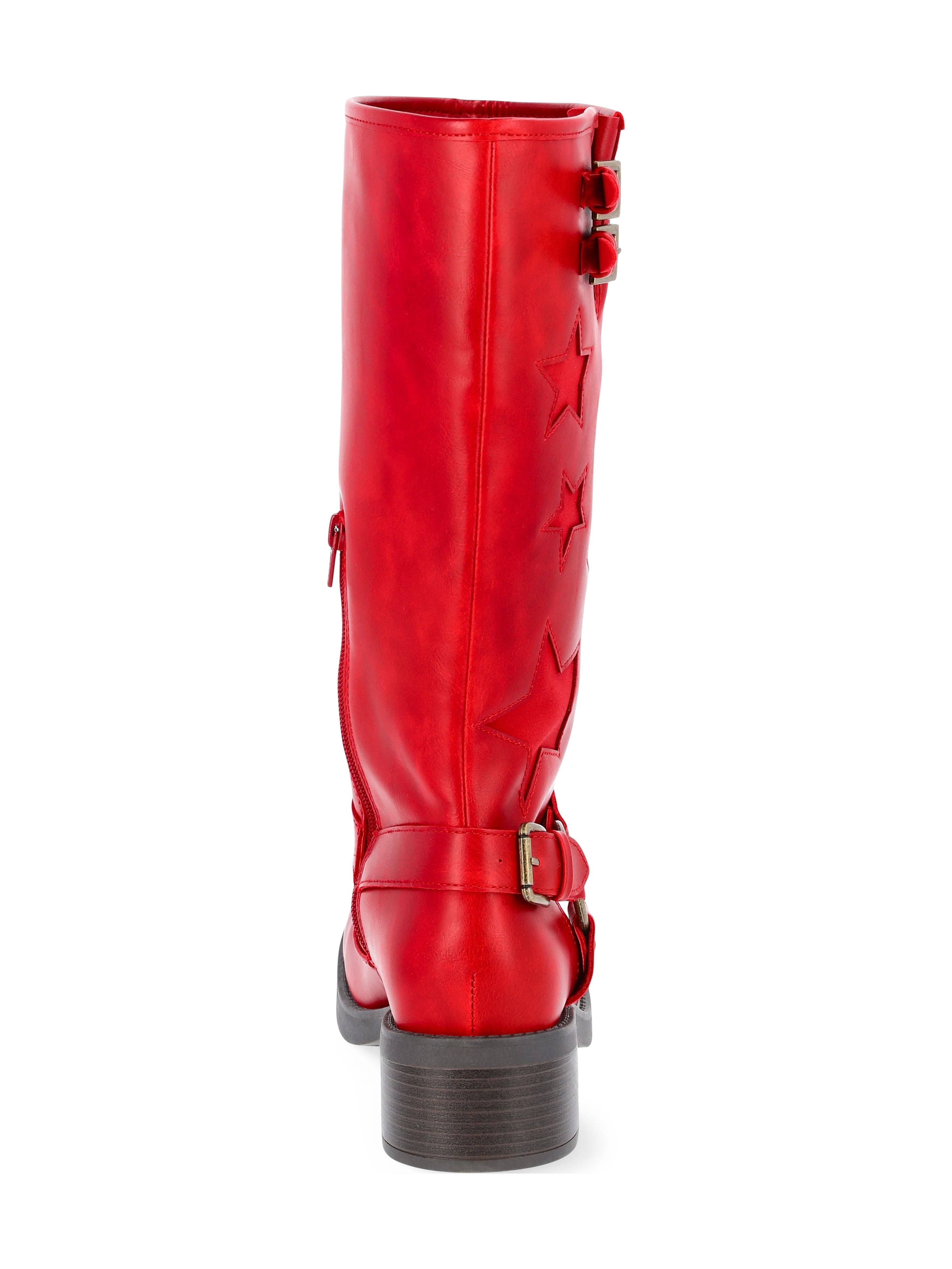 No Boundaries Women's Star Moto Boots