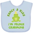 thumbnail image 3 of Inktastic Fancy a Kiss I'm Prince Charming Boys Baby Bib, 3 of 4