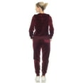 thumbnail image 3 of White Mark Women's 2 Piece Velour Tracksuit Set, 3 of 5