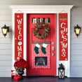 thumbnail image 3 of Indoor Outdoor Door Hanging Sign Display Decorations Welcome Merry Christmas Banner Christmas, 3 of 5