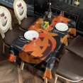 thumbnail image 2 of Halloween Black Cats and Pumpkins Pattern Rectangle Tablecloth 60"x102",Waterproof Polyester Rectangle Table Cloth, Wipeable Spillproof Polyester Tablecloth for Dining, Camping, Indoor and Outdoor, 2 of 6