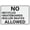 Warning Sign 2, variant on No Customers Beyond This Point (Arrows Down) Metal Sign 8"x12" Rustproof Aluminum Multicolor - Indoor Outdoor Customer Restriction Sign