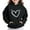 Black, variant on JUSLIO Girls Sweatshirts Fall/Winter Solid Color Hooded Sweatshirt Fall/Winter Casual Long Sleeve Tops Sweatshirts Black(7 Years)