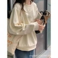 thumbnail image 3 of Round Neck Sweatshirt New Fall Winter Collection Relaxed Fit Campus Style Women'S Top Comfortable Casual Student Sweatshirt, 3 of 21