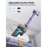 Laresar Cordless Lightweight Stick Vacuum Cleaner for Carpets, Hard Floors, Pet Hair - Purple