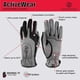 thumbnail image 2 of Guantes deportivos Zero Friction para hombre, ajuste universal, color gris, 2 of 2