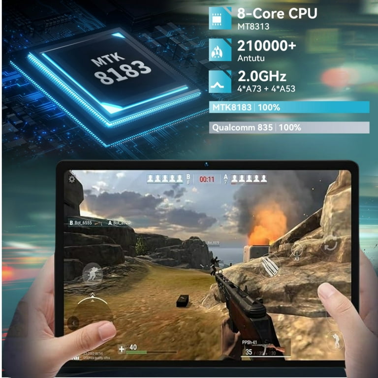 Headwolf Android 10.1 inch Tablet, Octa Core, 12GB+128GB, 2