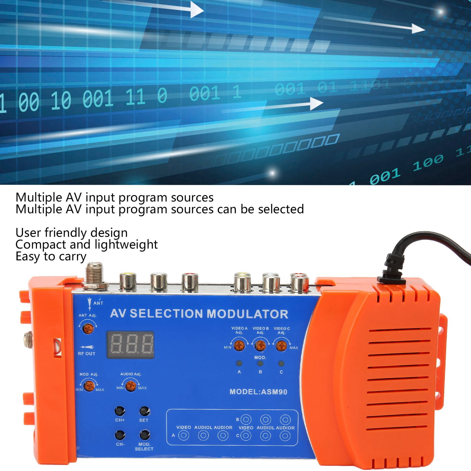 TV Channel Modulator AV Selection Modulator - PAL/NTSC TV Modulator ...