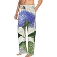 thumbnail image 2 of Junzan Men'S Pajama Pants Vintage Flower Sleepwear Pants Pj Bottoms Drawstring And Pockets, 2 of 9