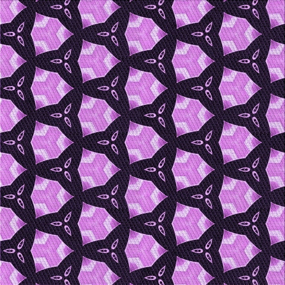 Ahgly Company Indoor Square Patterned Heliotrope Purple Area Rugs, 7' Square