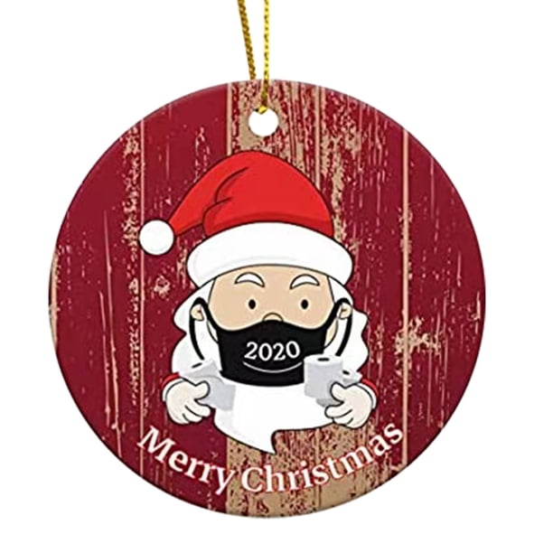 Gibobby Adorno personalizado de Santa 2023 Decoraciones navideñas navideñas(Multicolor)