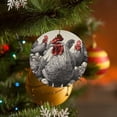 thumbnail image 3 of Christmas Ceramic Ornament Chicken Stocking Name Tags Rooster Painting Country Best Gifts for Christmas Housewarming Gift, 3 of 8