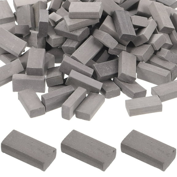 LOLIPPYY 100 Pieces Grey Simulated Bricks for Model Building, Crafts, Construction Toys and Fun