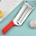 thumbnail image 4 of Red Red Handle Stainless Steel Cabbage Cutter Easy To Clean Dishwasher Safe Kitchen Tool #f9nr1, 4 of 4