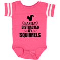 thumbnail image 3 of Inktastic Easily Distracted by Squirrels Boys or Girls Baby Bodysuit, 3 of 5