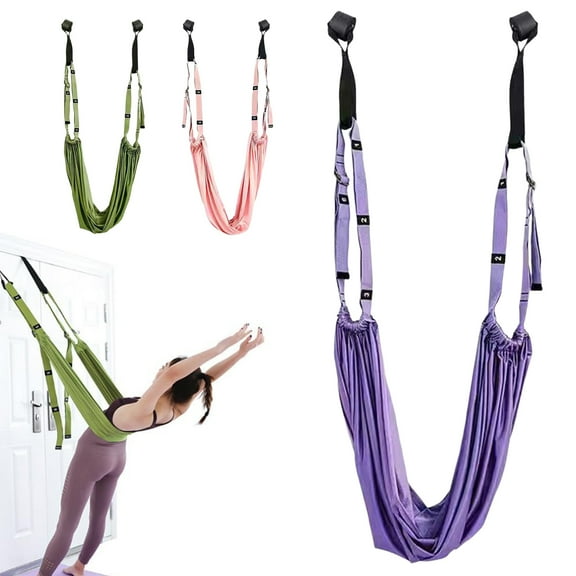 BAETEUY Aerial Yoga Rope Back Bend Assist - Trainer Band Back Pain Relief Waist Leg Stretcher Strap Workout