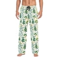 thumbnail image 3 of Trees Mens Pajama Pants Cotton Elastic Waistband Lounge Sleep Pajama Bottoms Pj with Pocket, 3 of 7