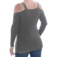 thumbnail image 2 of bar III Womens Cold-Shoulder Pullover Sweater, Green, X-Small, 2 of 2