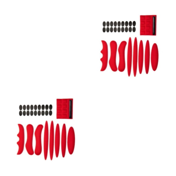 Greeniant Accesorios duraderos para casco de motocicleta para un rendimiento duradero almohadilla para casco transpirable cómodo rojo rojo 2Conjunto
