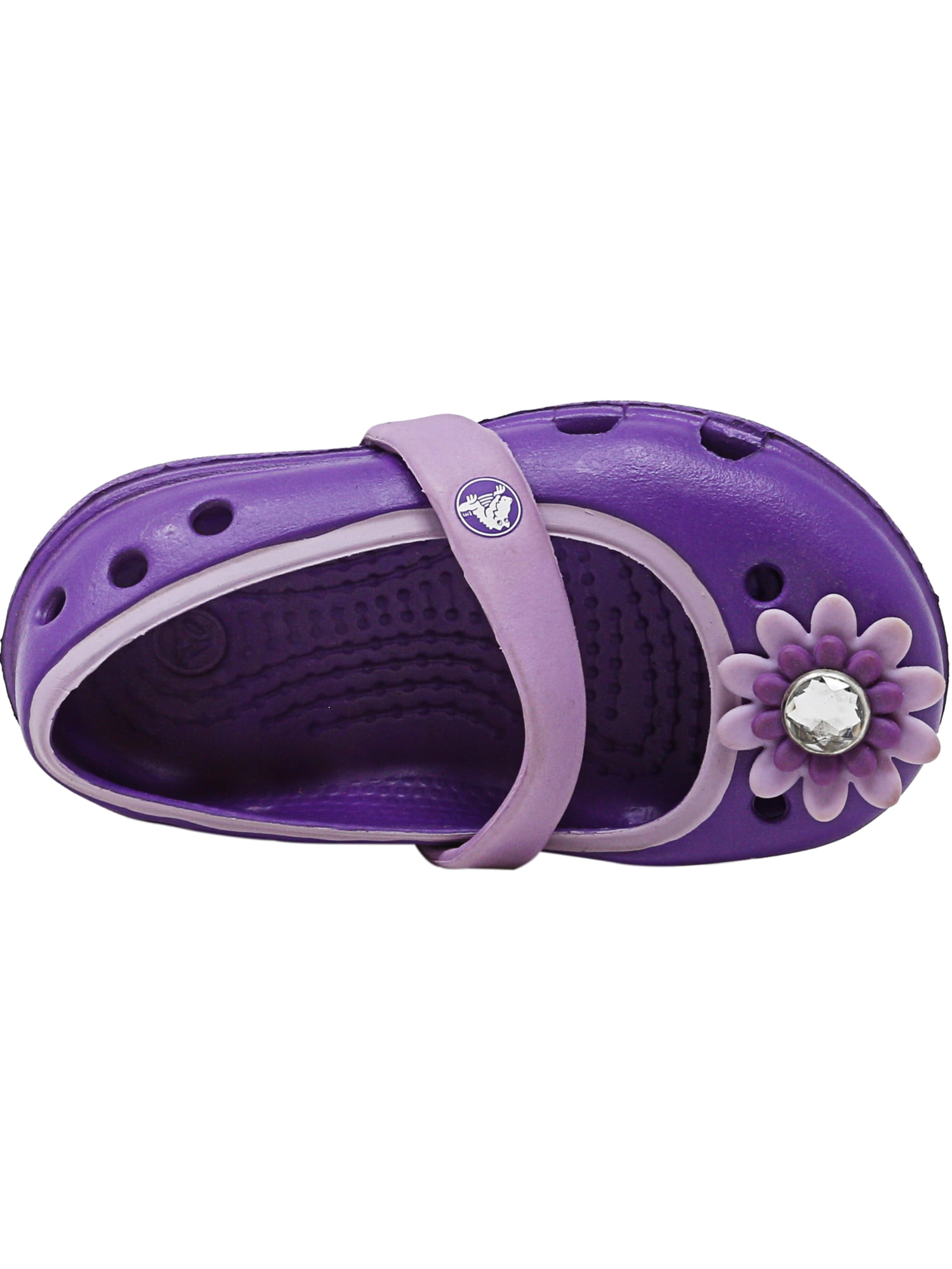 purple sparkle crocs
