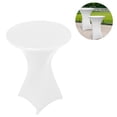 thumbnail image 5 of ZMLEVE Round Stretch Spandex Table Cover 60*110cm Black Elastic Tablecloth, 5 of 5