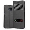 thumbnail image 1 of Cadorabo Étui pour Samsung Galaxy S7 EDGE Couverture Livre Portefeuille Protection d'Écran Cuir PU à Rabat Magnétique Vue Intelligente Étui, 1 of 7