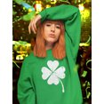 thumbnail image 2 of Tstars Womens Gifts for Irish St Patricks Day Pullover Lucky Charm Clover St Patricks Day Shamrock Shirts Gift for Her Irish Shirt Pride Proud Irish Women Sweatshirt, 2 of 7