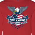 thumbnail image 4 of Inktastic Red Friday Remembering Everyone Deployed with Eagle and Shield Long Sleeve T-Shirt, 4 of 5