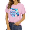 thumbnail image 1 of TSADFHJI Hauts d'Été pour Femmes Coton Col Rond Imprimé Manches Courtes T-Shirt Col Rond TG, 1 of 4