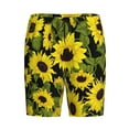 thumbnail image 3 of Yiaed Sunflowers In Vintage for Men's Soft Sleep Pajama Short Lounging Pajama Shorts-4X-Large, 3 of 8