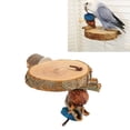 thumbnail image 4 of Bird Cage Perch Platform, Edible Coloring Round Wooden Stand Platform  For Birds L, 4 of 8
