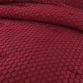 thumbnail image 5 of JML Tufted King Comforter Set 3 Pieces, Jacquard Boho Tufts Bedding Set - All Season Duvet and 2 Pillow Shams Bed Sets, Burgundy, 5 of 7