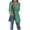 Dark Green, variant on Lolmot Blazer Jackets for Women Solid Mid-long Blazers Workplace Business Jacket for Women Windproof Trench Autumn Spring Open Front Coat Blouse