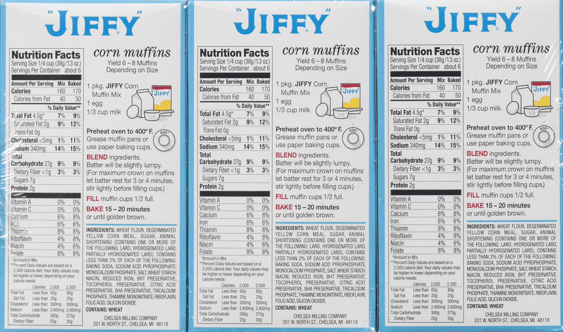 33 Jiffy Cornbread Nutrition Label - Labels Information List