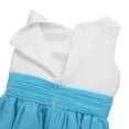 thumbnail image 6 of Sinleey Kids  Flower Girls Wedding Chiffon Dress Pleated Sleeveless Birthday Pageant Formal Gown White&Sky Blue 14, 6 of 7