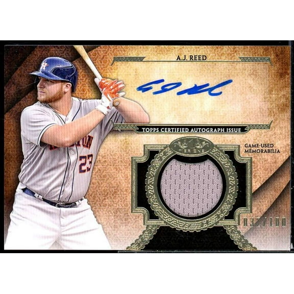 A.J. Reed Card 2017 Topps Tier One Autograph Relics #T1ARARD