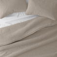 thumbnail image 2 of Noble Linens 3 Piece Latte Floral Stitch Quilt Set, Queen / Full, 2 of 7