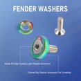 thumbnail image 2 of Jdmspeed 20 Piezas Neo Chrome Cnc Billet Aluminio Guardabarros Lavadora Motor Bay Dress Up Kit, 2 of 5