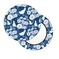 thumbnail image 7 of Uemuo Rose Flowers Pattern Round Bar Stool Seat Covers Washable Stool Cushion Slipcover Elastic Bar Chair Covers-14 inch, 7 of 7