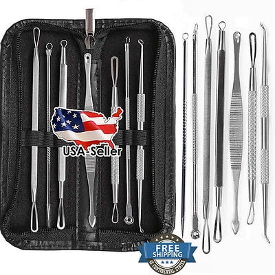 VeniCare 7pcs Blackhead Pimple Blemish Face Acne Extractor Remover Tool Set Kit