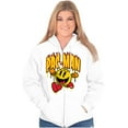 thumbnail image 3 of PACMAN Video Arcade Game Fire Logo Zip Up Hoodie Men's Women's Brisco Brands M, 3 of 5