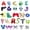 A-Z（26pcs）, variant on A-Z Alphabet Plush Toy Set – 26 PCS Letter Plush Stuffed Animals, Soft ABC Educational Plush Toys for Kids Learning Letters, Classroom Teaching, Preschool Gifts