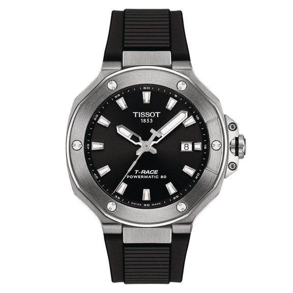 Tissot T-Race Powermatic 80 Automatic Black Dial Men's Watch T1418071705100