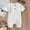White, variant on YHAJDS Newborn Baby Boy Girl Short Sleeve Ribbed Solid Button Crewneck Jumpsuit Romper Summer Bodysuit